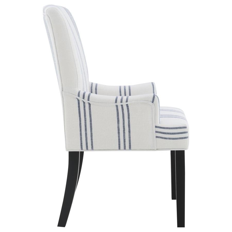 HERRAN UPHOLSTERED ARM CHAIR BEIGE - Image 8