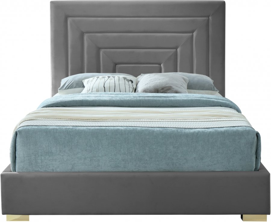 12187-4.jpg Nora Velvet Upholstered Bed - Image 4