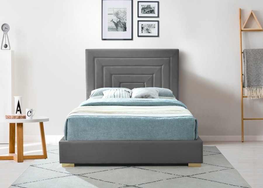 12187-6.jpg Nora Velvet Upholstered Bed - Image 5