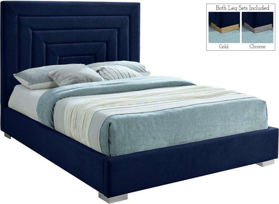 12192-1.jpg Nora Velvet Upholstered Bed - Image 2