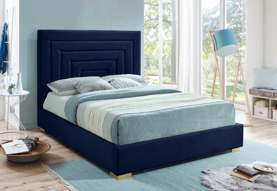 12192-2.jpg Nora Velvet Upholstered Bed - Image 3