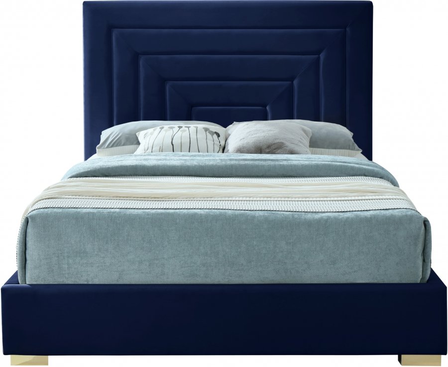 12192-4.jpg Nora Velvet Upholstered Bed - Image 4