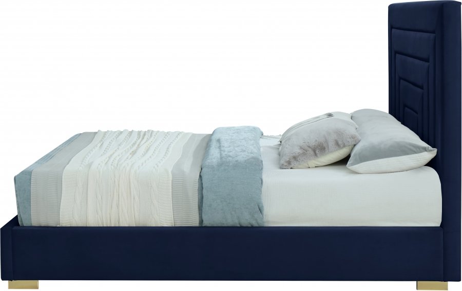 12192-8.jpg Nora Velvet Upholstered Bed - Image 6
