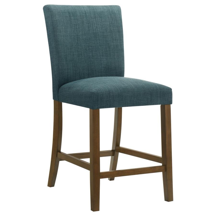 PAXTON UPHOLSTERED COUNTER HEIGHT DINING CHAIR TEAL BLUE (SET OF 2) - Image 3