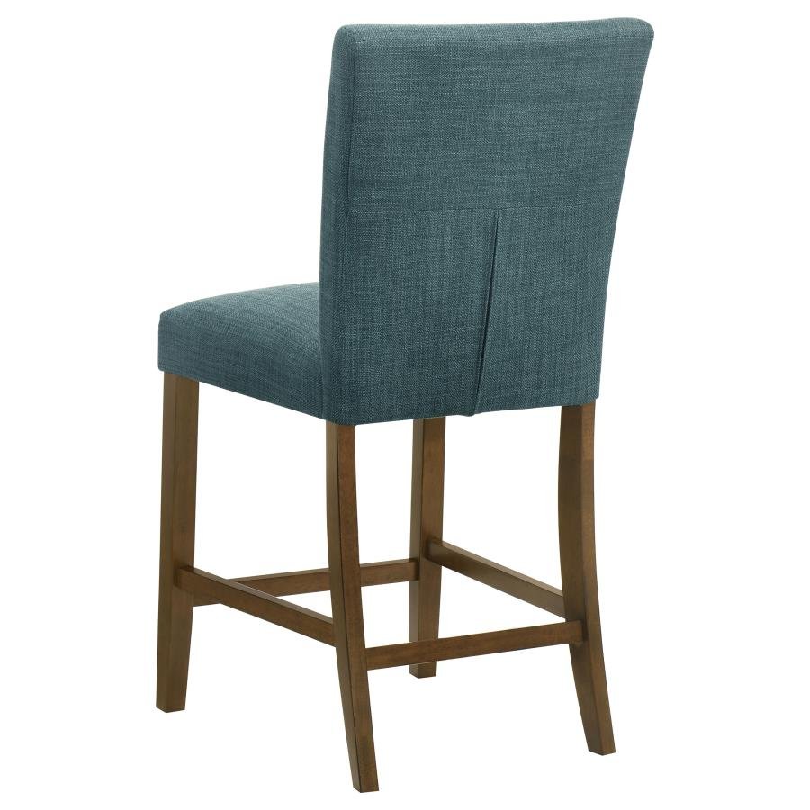 PAXTON UPHOLSTERED COUNTER HEIGHT DINING CHAIR TEAL BLUE (SET OF 2) - Image 7