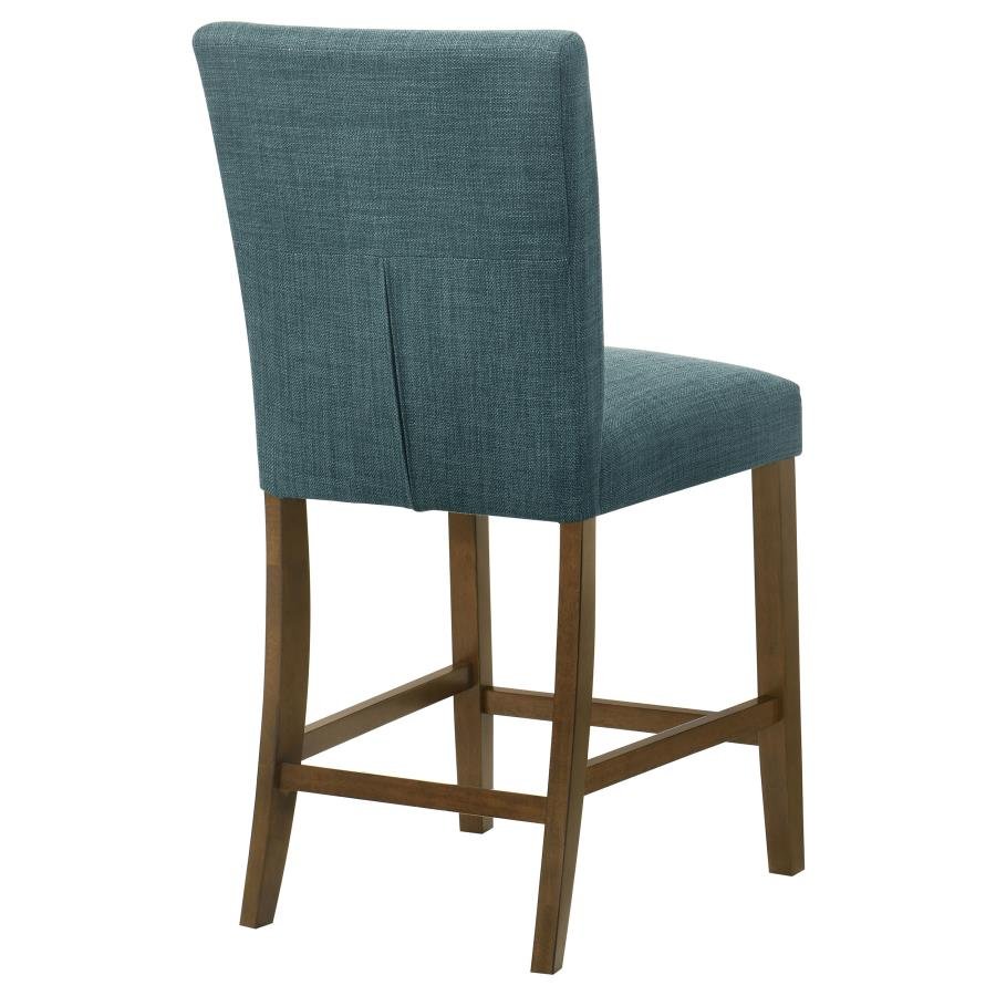 PAXTON UPHOLSTERED COUNTER HEIGHT DINING CHAIR TEAL BLUE (SET OF 2) - Image 8