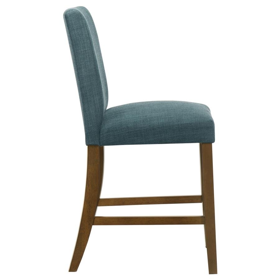 PAXTON UPHOLSTERED COUNTER HEIGHT DINING CHAIR TEAL BLUE (SET OF 2) - Image 9
