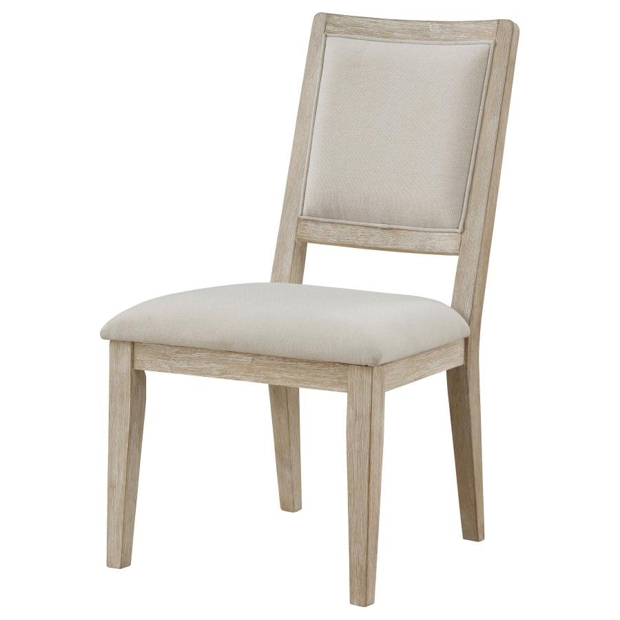 TROFELLO CUSHIONED DINING SIDE CHAIR WHITE WASHED (SET OF 2) - Image 5