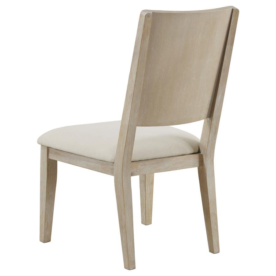 TROFELLO CUSHIONED DINING SIDE CHAIR WHITE WASHED (SET OF 2) - Image 7