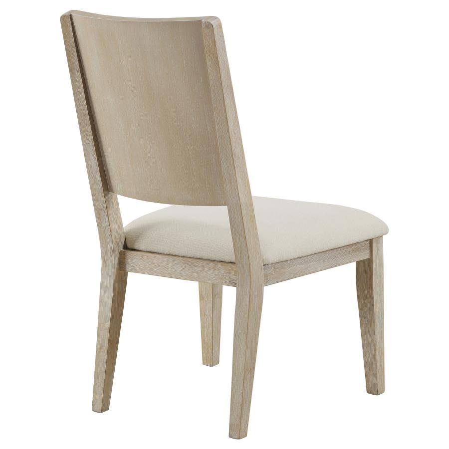 TROFELLO CUSHIONED DINING SIDE CHAIR WHITE WASHED (SET OF 2) - Image 8