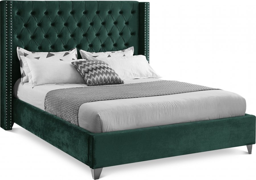 Aiden Velvet Upholstered Bed