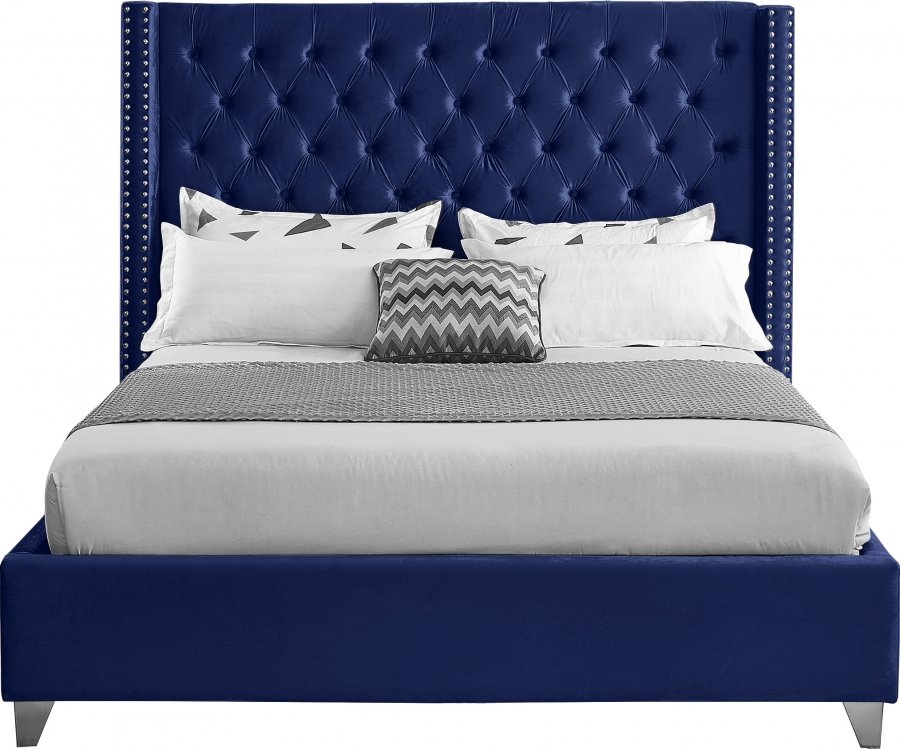 Aiden Velvet Upholstered Bed - Image 3