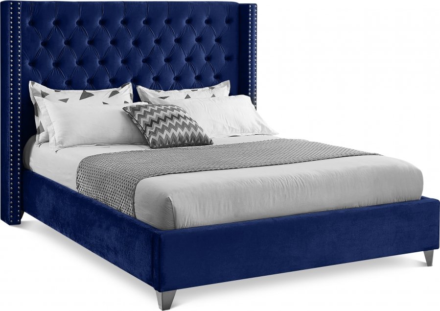 Aiden Velvet Upholstered Bed