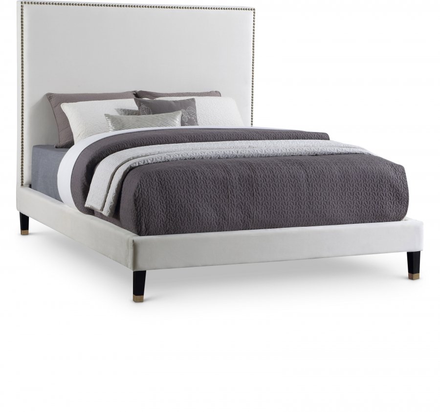 Harlie Velvet Upholstered Bed