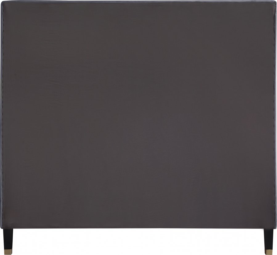Harlie Velvet Upholstered Bed - Image 5