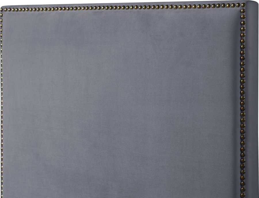 Harlie Velvet Upholstered Bed - Image 6