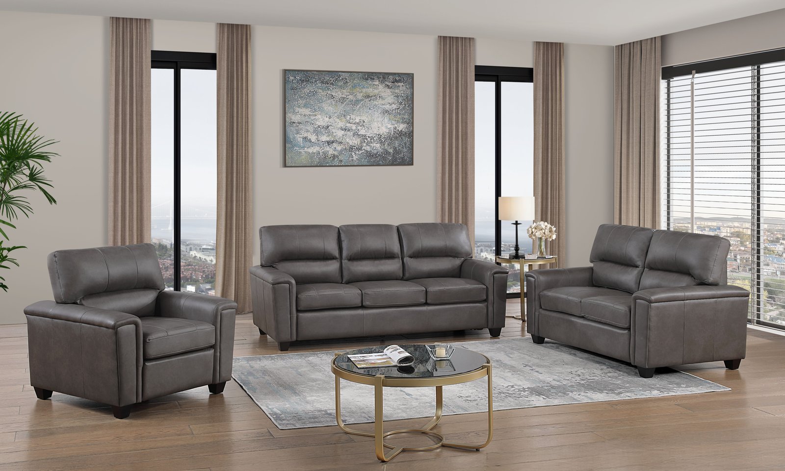 2 Piece Sofa and Loveseat – 1202-1-1