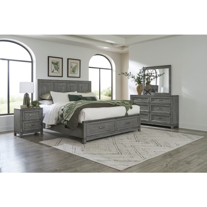1450K-1EK* Eastern King Platform Bed with Footboard Storage - Image 6