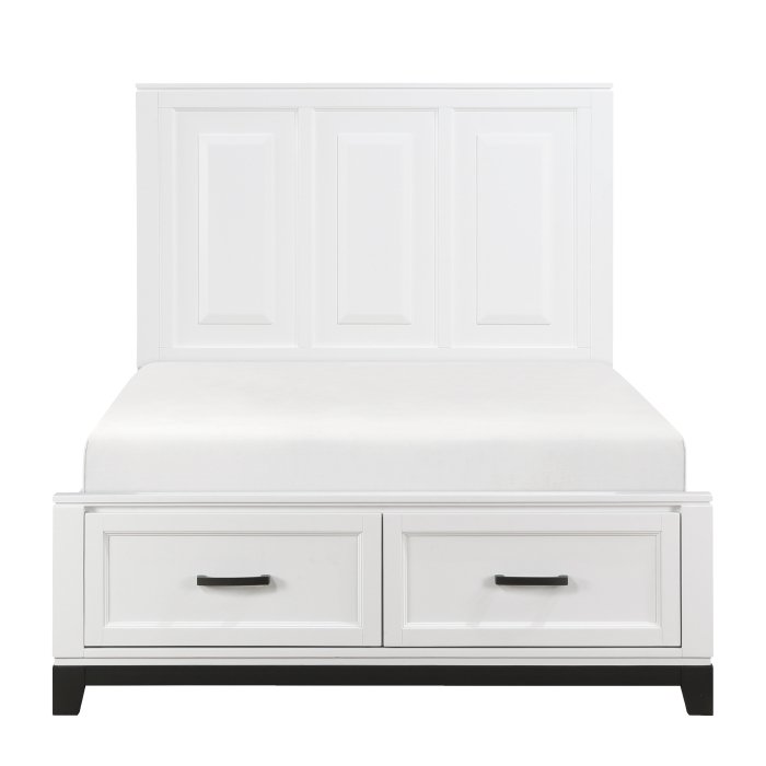 1450WHF-1* Full Platform Bed with Footboard Storage