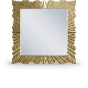 Golda Gold Leaf Frame Mirror
