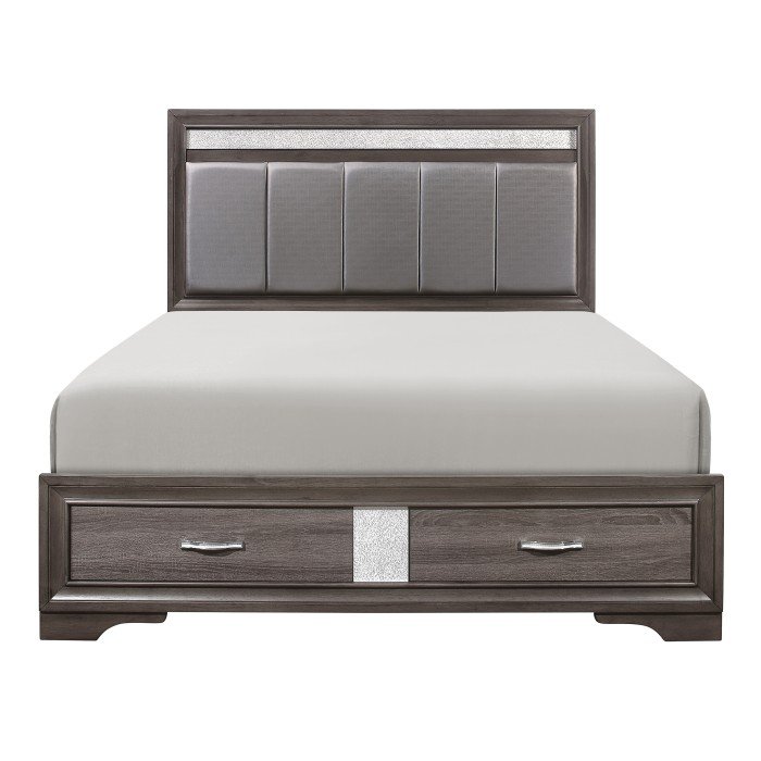 1505K-1CK* California King Platform Bed with Footboard Storage