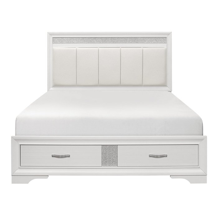 1505WK-1CK* California King Platform Bed with Footboard Storage