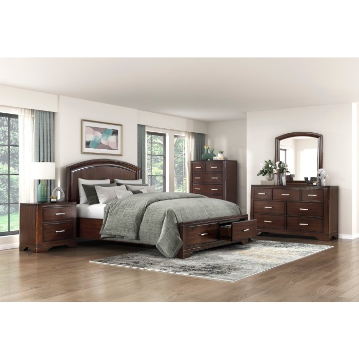 1520CHK-1EK* Eastern King Platform Bed with Footboard Storage - Image 3