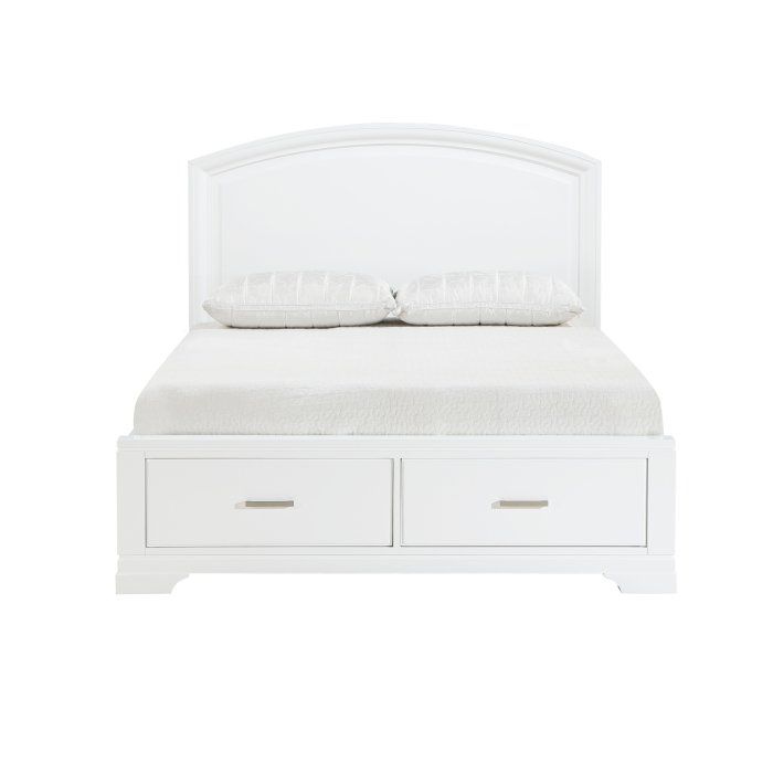 1520WHK-1EK* Eastern King Platform Bed with Footboard Storage