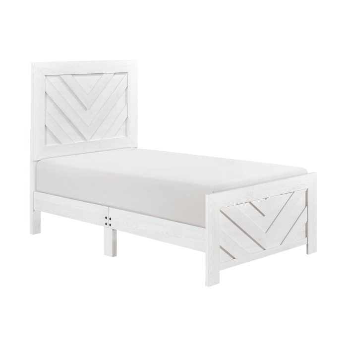 1534NPWHT-1 Twin Bed - Image 3