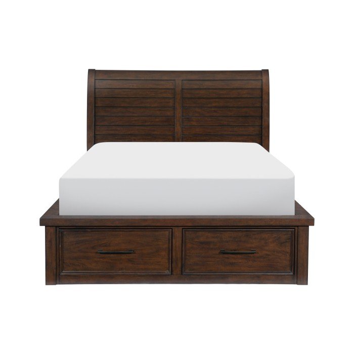 1559K-1CK* California King Platform Bed with Storage Footboard and Side Rails
