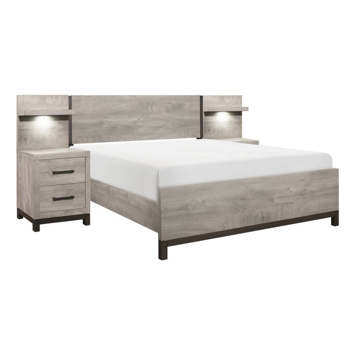 1577F-1*WB 5pc Set Full Wall Bed (FB+2NS+2NS-P) - Image 2
