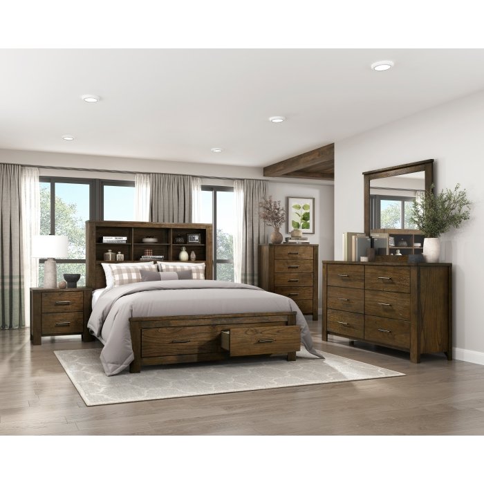 1592K-1EK* Eastern King Platform Bed with Footboard Storage - Image 5