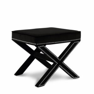 Nixon Velvet Upholstered Stool