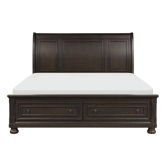 1718KGY-1EK* Eastern King Platform Bed with Footboard Storage