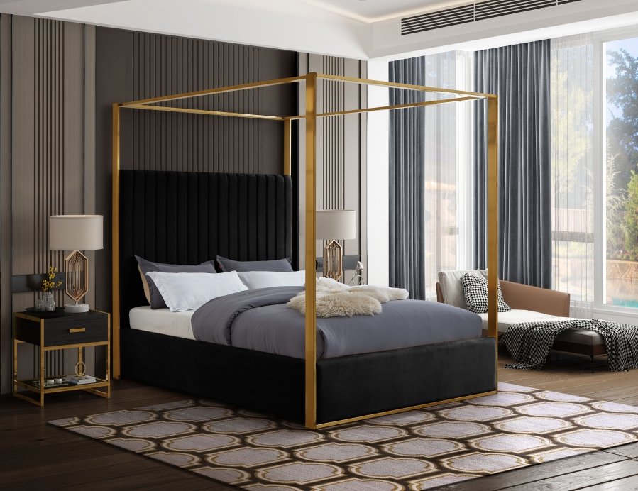 17524-1.jpg Jones Velvet Upholstered Bed - Image 2
