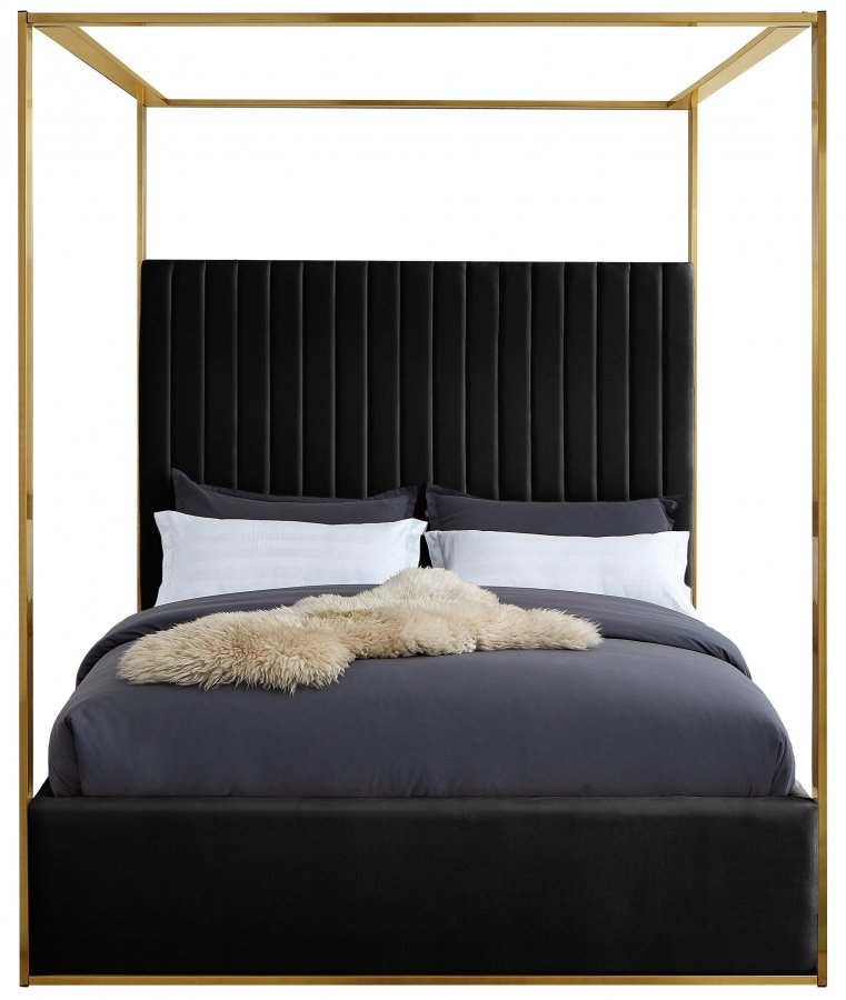 17524-2.jpg Jones Velvet Upholstered Bed - Image 3