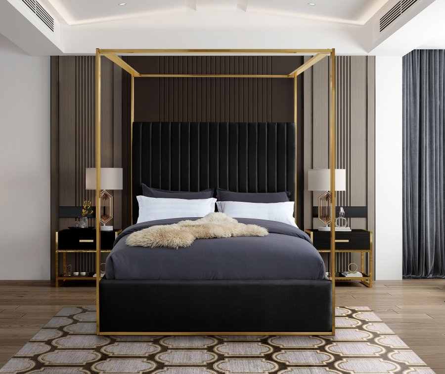 17524-3.jpg Jones Velvet Upholstered Bed - Image 4