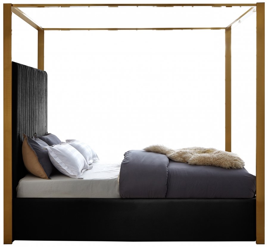 17524-4.jpg Jones Velvet Upholstered Bed - Image 5