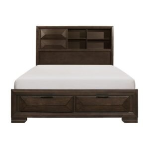 1753K-1EK* Eastern King Platform Bed with Footboard Storage