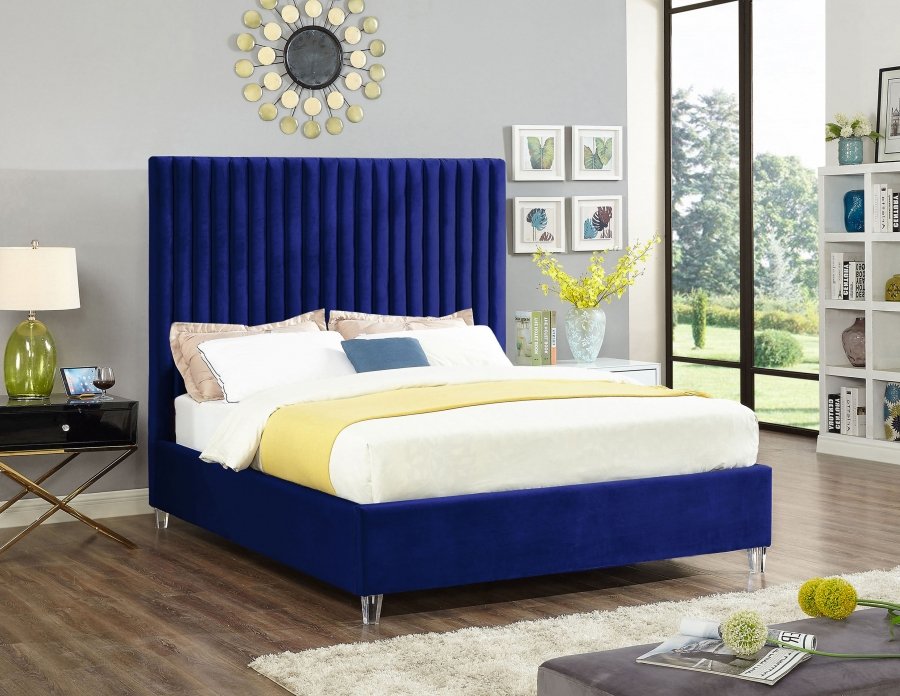 1795-1.jpg Candace Velvet Upholstered Bed - Image 2
