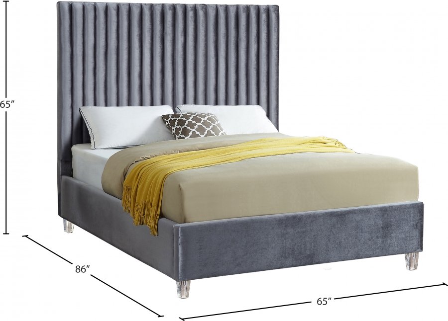 1798_0.jpg Candace Velvet Upholstered Bed - Image 4