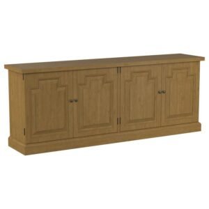 FLORENCE 4-DOOR DINING SIDEBOARD BUFFET CABINET RUSTIC HONEY