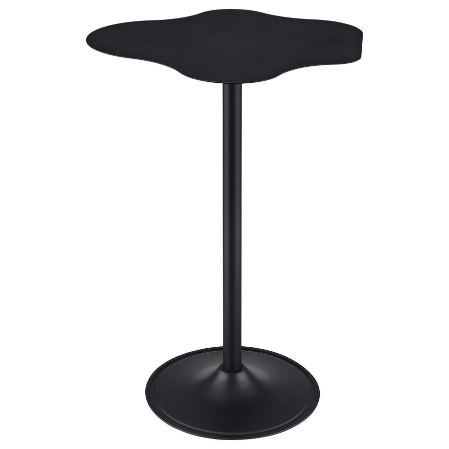 KEANU CURVED 29-INCH CLOUD-SHAPED BISTRO BAR TABLE BLACK