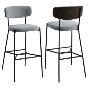 ELISON PUB HEIGHT BAR STOOL GREY (SET OF 2)