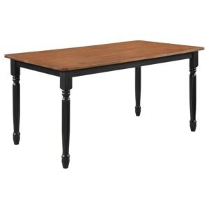 HOLLYOAK RECTANGULAR 63-INCH WOOD DINING TABLE WALNUT