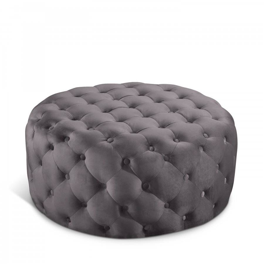 Addison Velvet Upholstered Ottoman