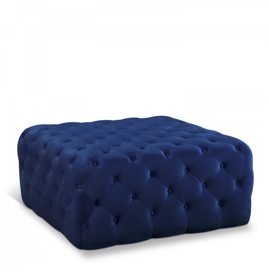 Ariel Velvet Upholstered Ottoman