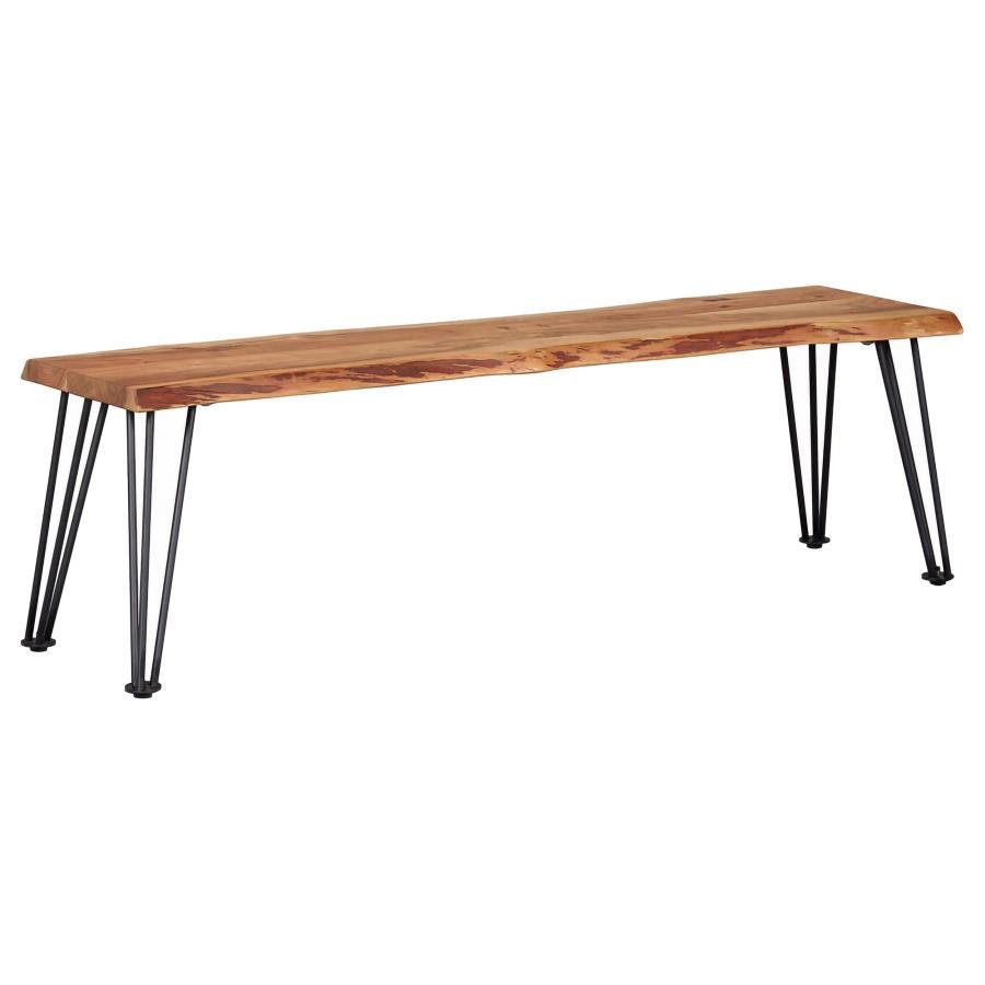 SHERMAN WOOD DINING BENCH NATURAL ACACIA