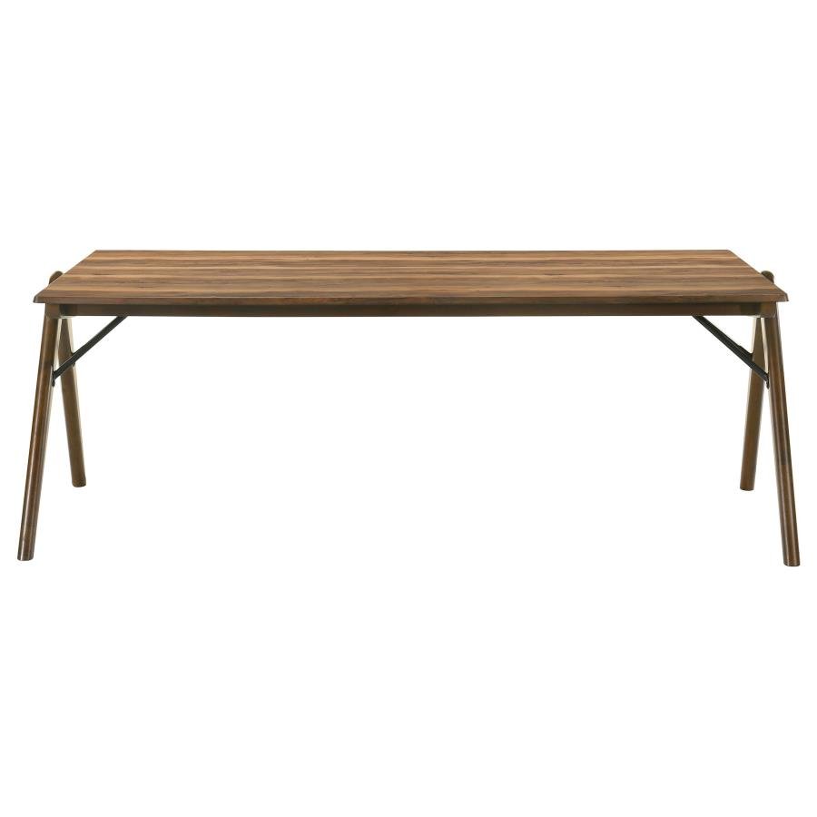 RANDOLPH 5-PIECE RECTANGULAR DINING TABLE SHEESHAM AND BROWN - Image 4