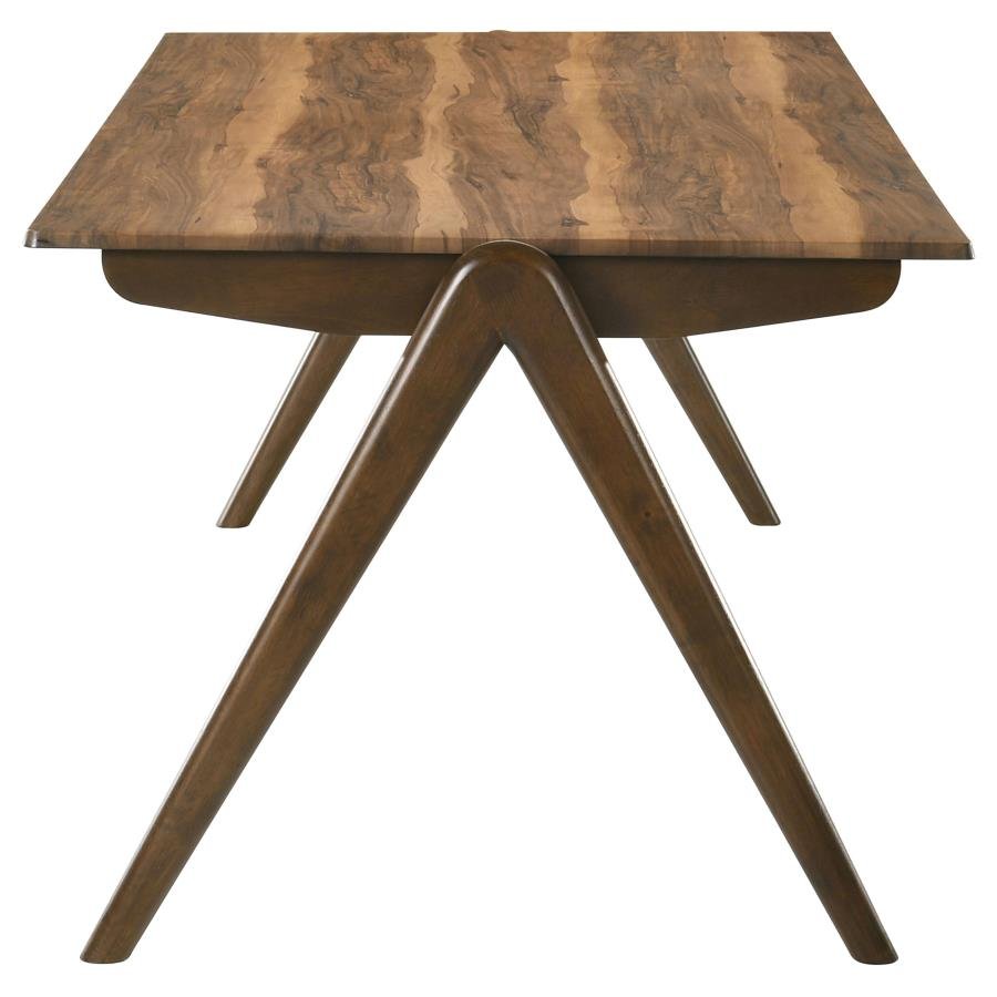 RANDOLPH 5-PIECE RECTANGULAR DINING TABLE SHEESHAM AND BROWN - Image 5